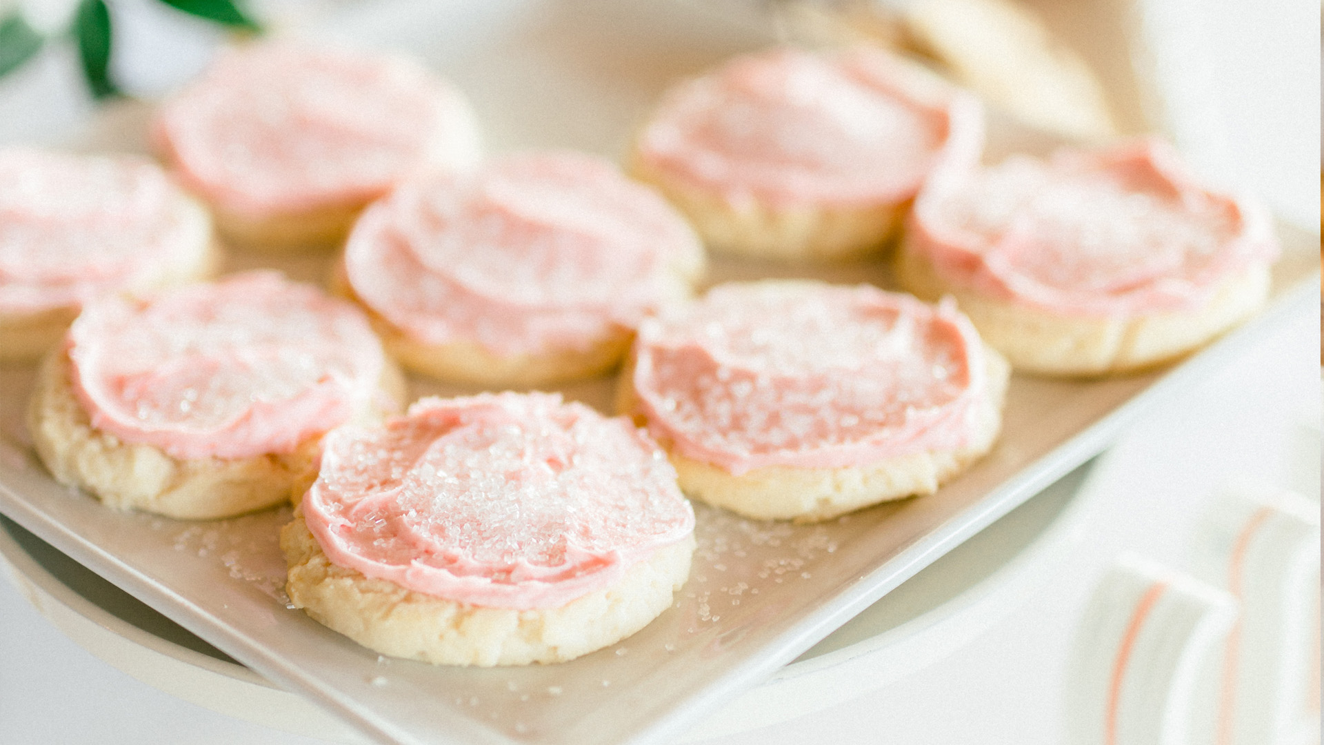 Sugar cookies close-up