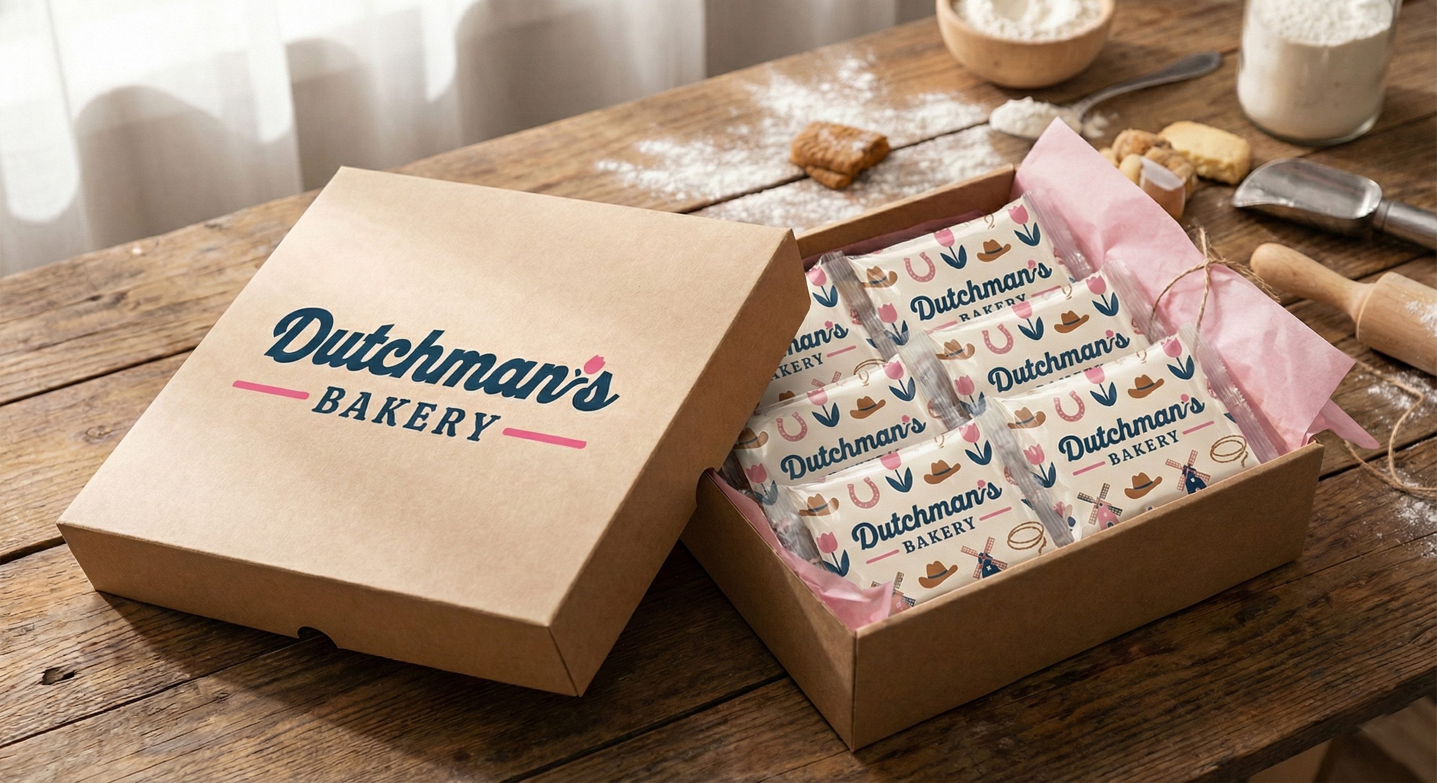 Dutchman's Bakery 6-pack cookie box